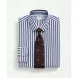 Stretch Supima Cotton Non-Iron Pinpoint Club Collar, Striped Dress Shirt