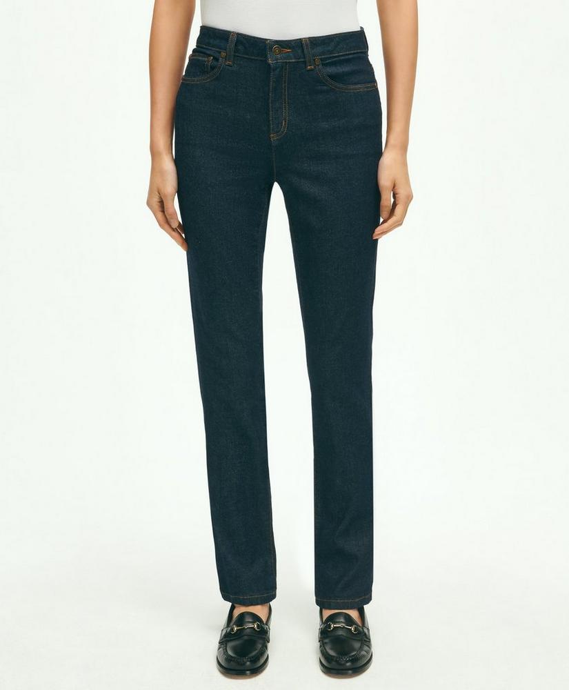 Stretch Cotton Slim-Straight Denim Jeans