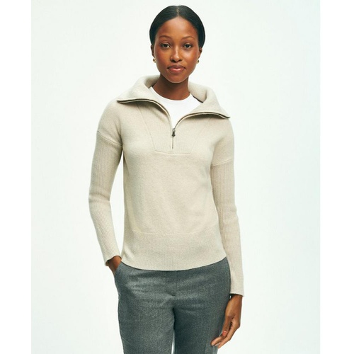 브룩스브라더스 Wool Cashmere Half-Zip Sweater