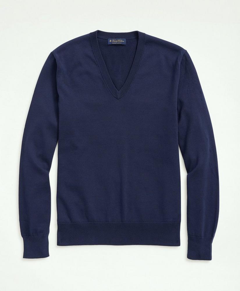 Supima Cotton V-Neck Sweater