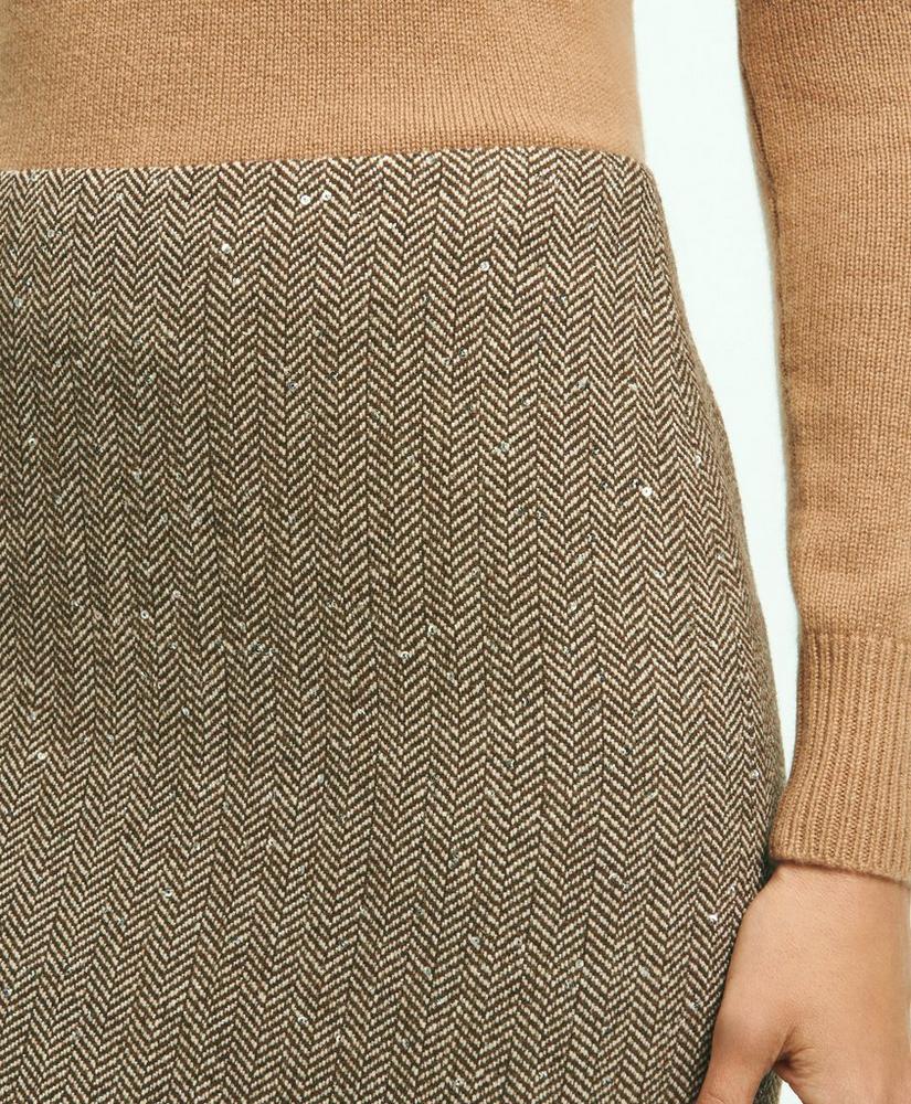브룩스브라더스 Wool Blend Sequin Pencil Skirt