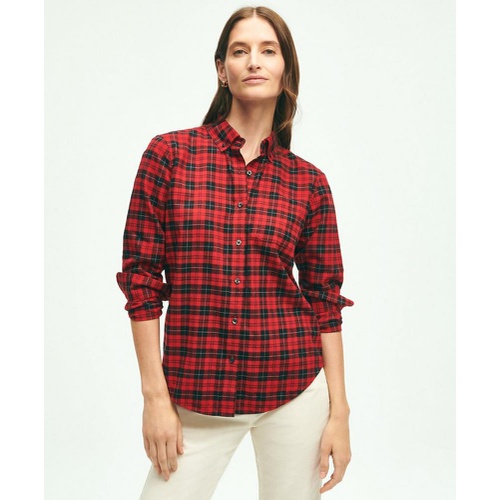브룩스브라더스 Classic Fit Cotton Flannel Shirt