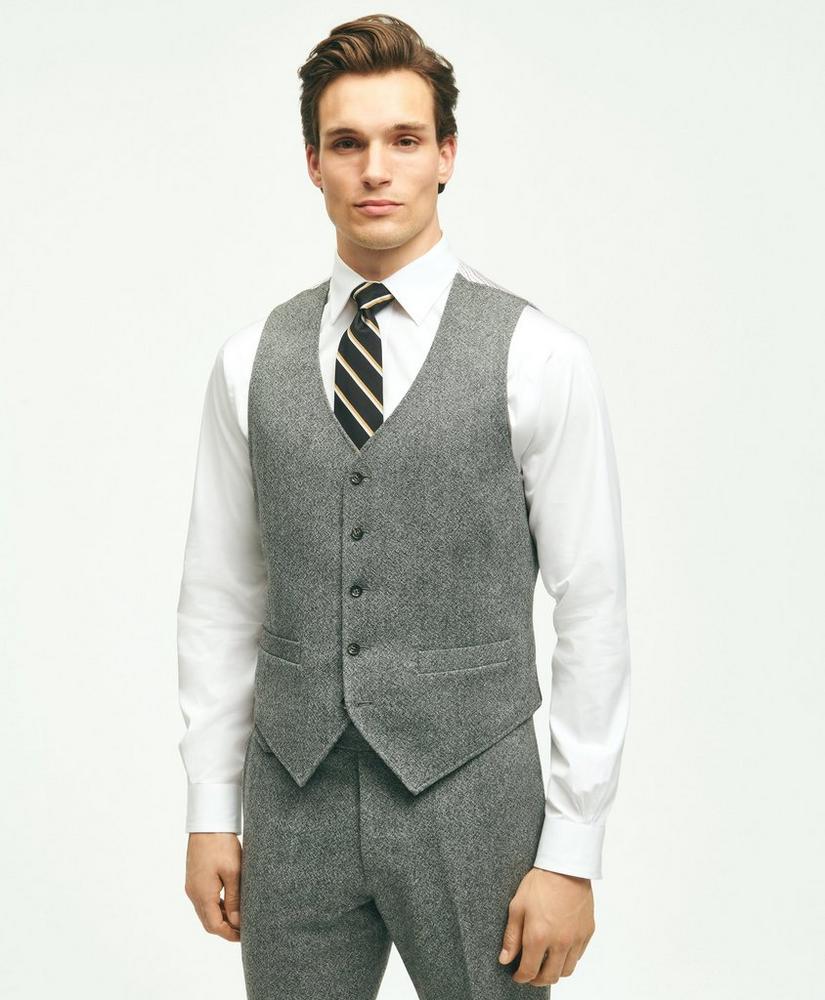 Classic Fit Wool Tweed Suit Vest