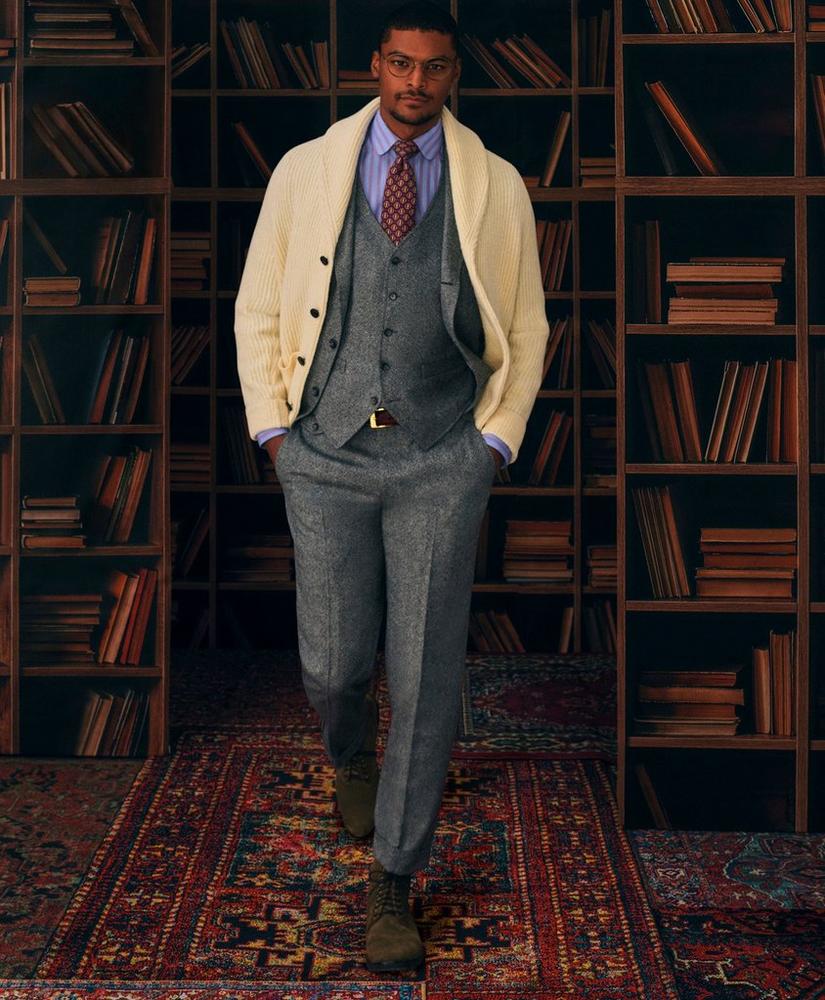 브룩스브라더스 Classic Fit Wool Tweed Suit Vest