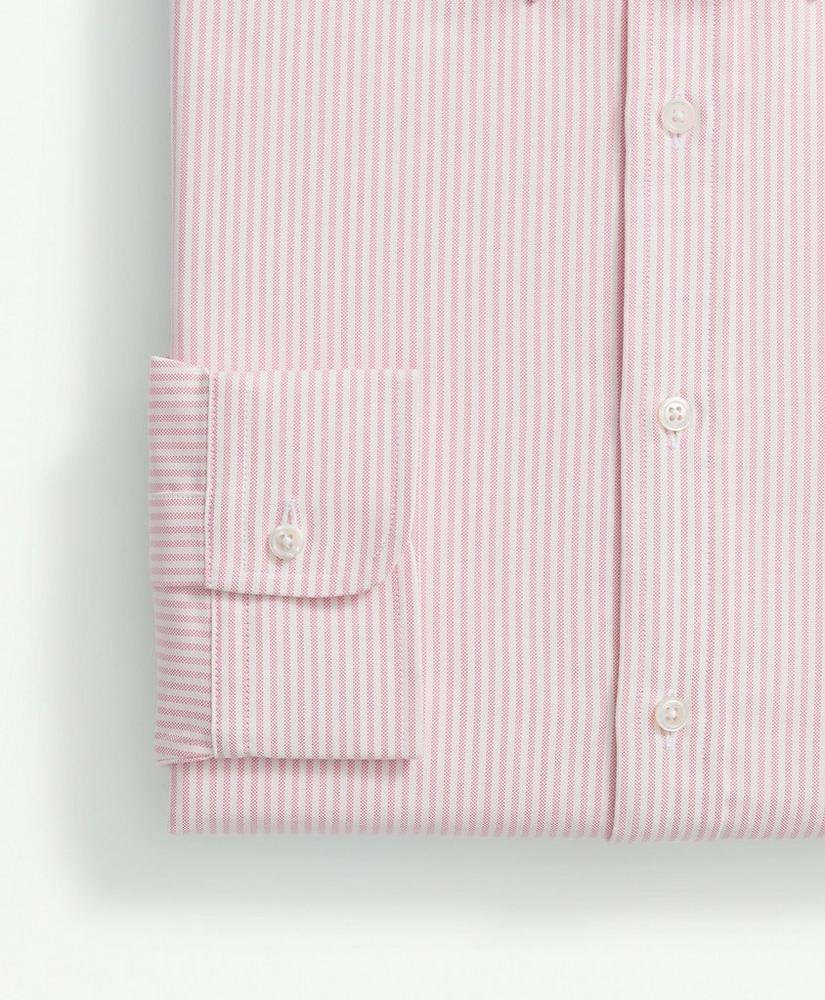 브룩스브라더스 American-Made Cotton Pinpoint Button-Down Collar, Striped Dress Shirt