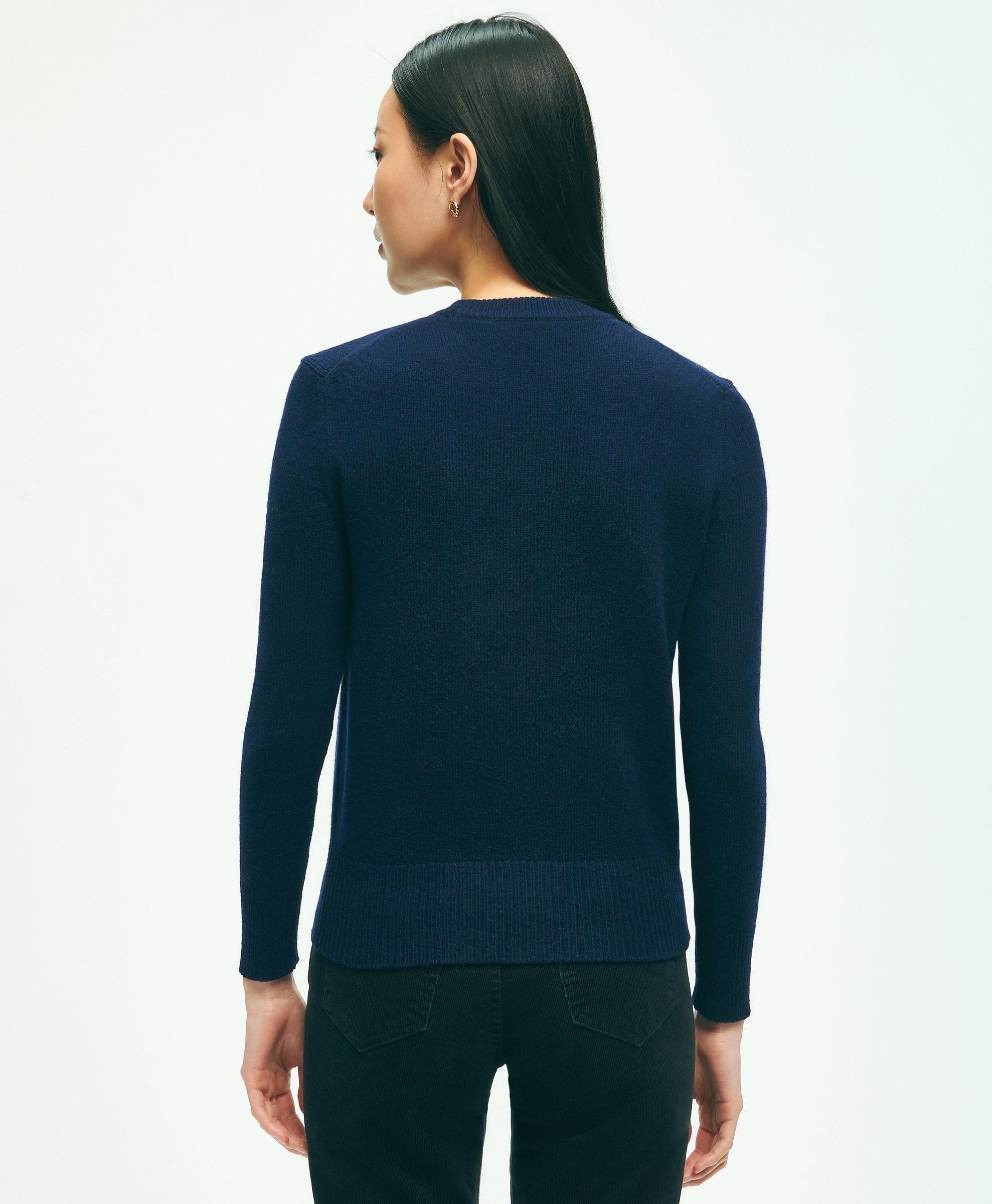 브룩스브라더스 Womens Merino Wool Blend Lunar New Year Embroidered Sweater