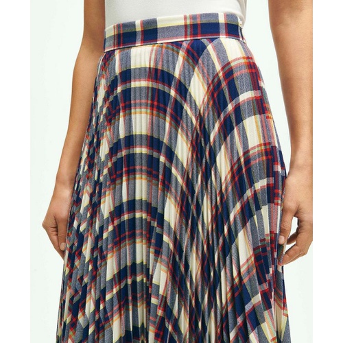 브룩스브라더스 Pleated Madras Skirt