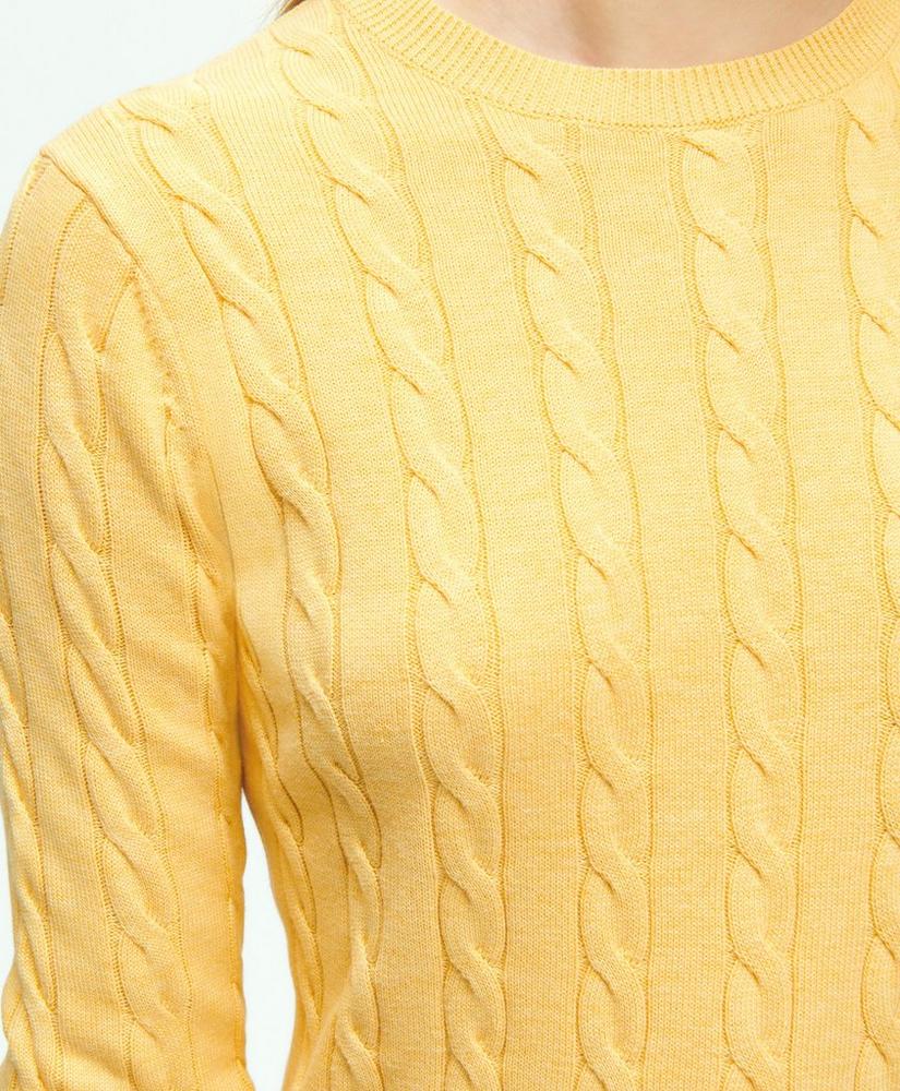 브룩스브라더스 Supima Cotton Cable Crewneck Sweater