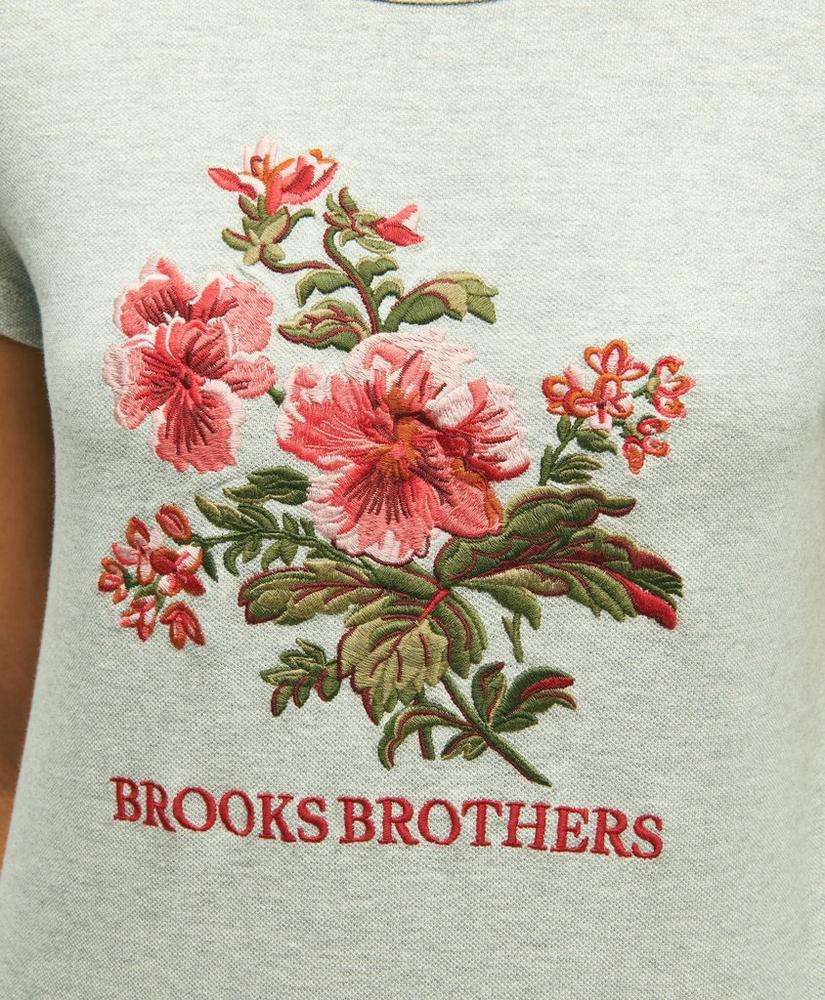 브룩스브라더스 Cotton Embroidered T-Shirt