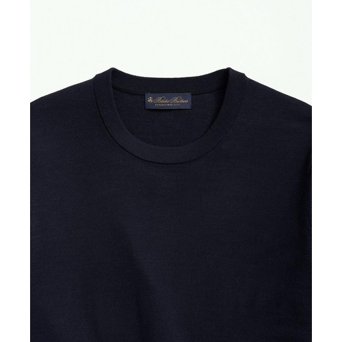 브룩스브라더스 Ultra-Fine Merino Short Sleeve Crewneck Sweater