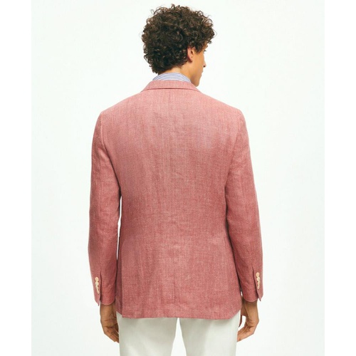 브룩스브라더스 Classic Fit 1818 Herringbone Hopsack Sport Coat In Linen-Wool Blend