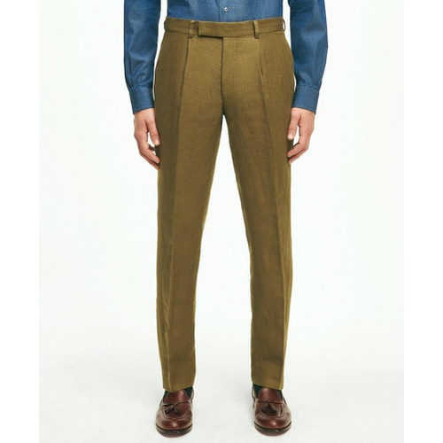 브룩스브라더스 Slim Fit Linen Herringbone Suit Pants