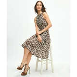Shell Print Fit-And-Flare Dress