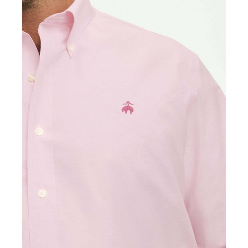 브룩스브라더스 Big & Tall Stretch Cotton Non-Iron Oxford Polo Button Down Collar Shirt