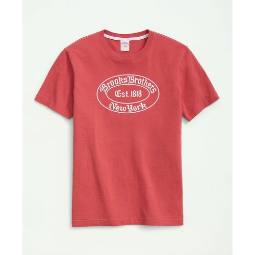 브룩스브라더스 Brooks Brothers Label Graphic T-Shirt