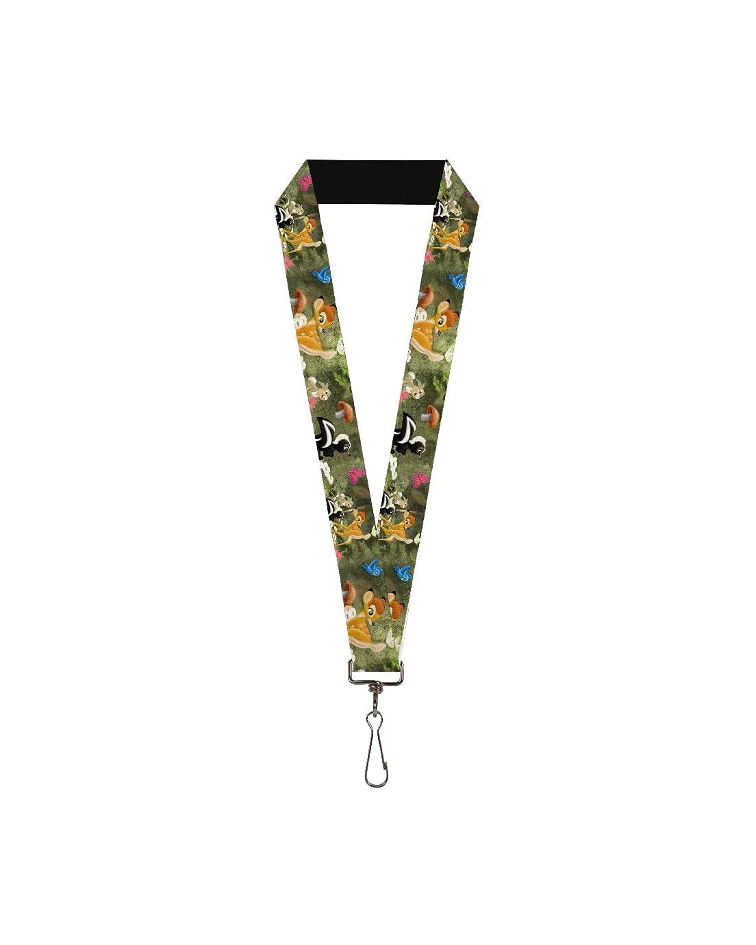 Buckle-Down Unisex-Adults Lanyard-10-Bambi & Friends Scene, Multicolor, One-Size