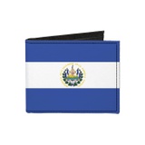 Buckle-Down Canvas Bi-fold Wallet-El Salvador Flag