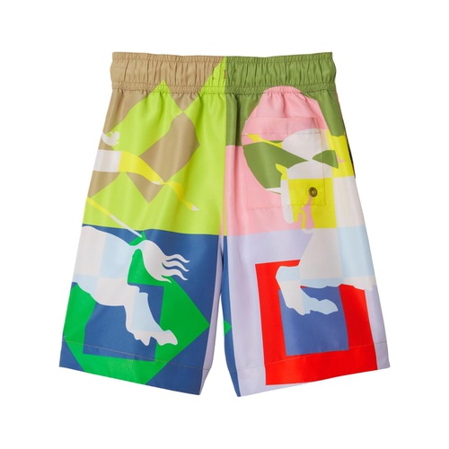 버버리 Burberry Kids Malcolm Geo Swim Shorts (Toddler/Little Kid/Big Kid)