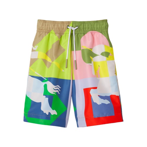 버버리 Burberry Kids Malcolm Geo Swim Shorts (Toddler/Little Kid/Big Kid)