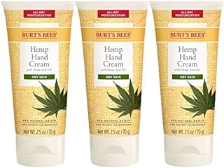 Burt's Bees Burt’s Bees Hemp Hand Cream with Hemp Seed Oil for Dry Skin, 2.5 Ounces (Packaging May Vary), 3 Pack