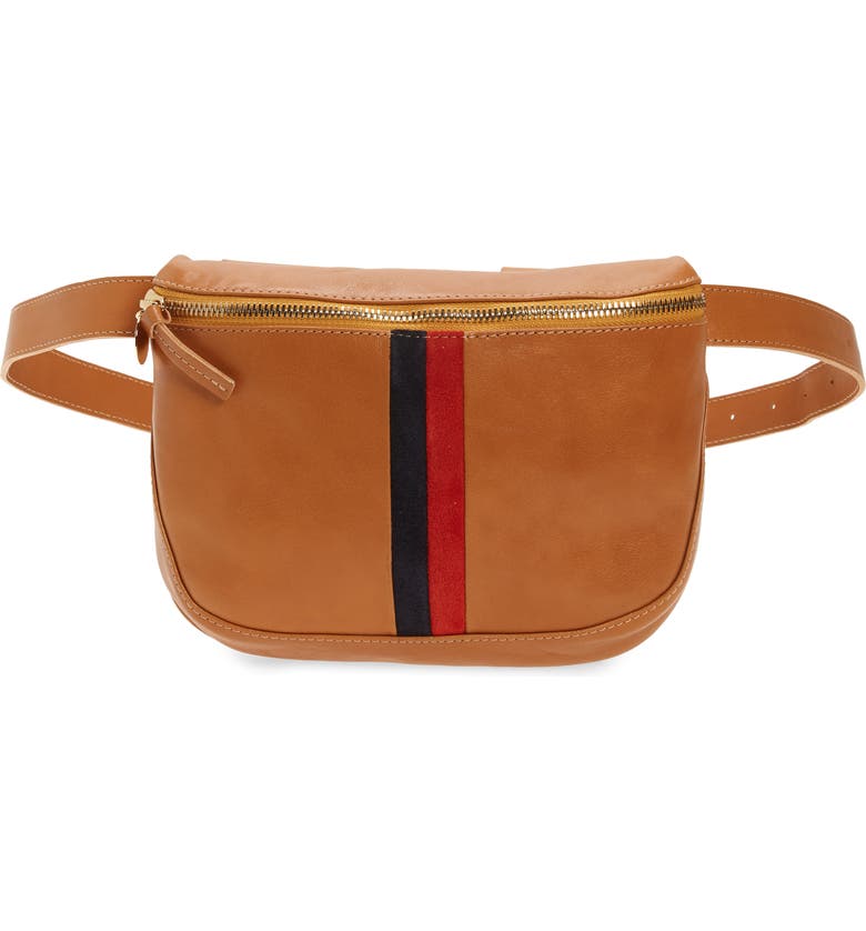 Clare V. Leather Belt Bag_NATURAL RUSTIC