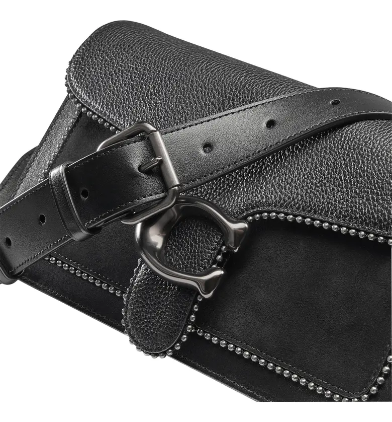 코치 COACH Tabby 26 Pebbled Leather Crossbody Bag_PEWTER/ BLACK