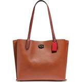 COACH Willow Colorblock Leather Tote_PEWTER/ 1941 SADDLE MULTI