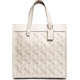 COACH Horse & Carriage Coated Canvas Tote_BRASS/ CHALK TAUPE