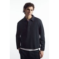LONG-SLEEVED JERSEY POLO SHIRT