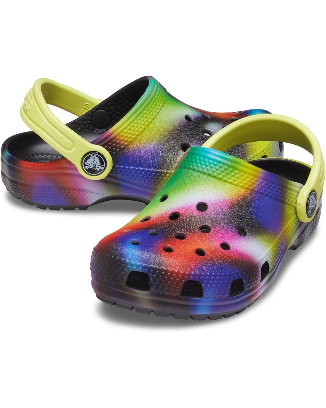 크록스 Crocs Kids Classic Tie-Dye Graphic Clog (Toddler)