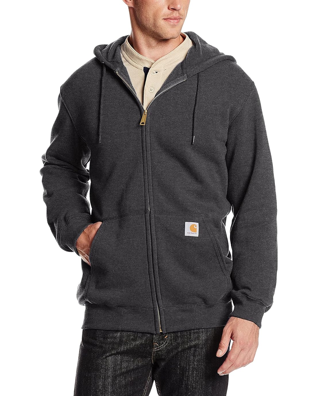 Carhartt Mens Midweight Hooded Zip-Front Sweatshirt