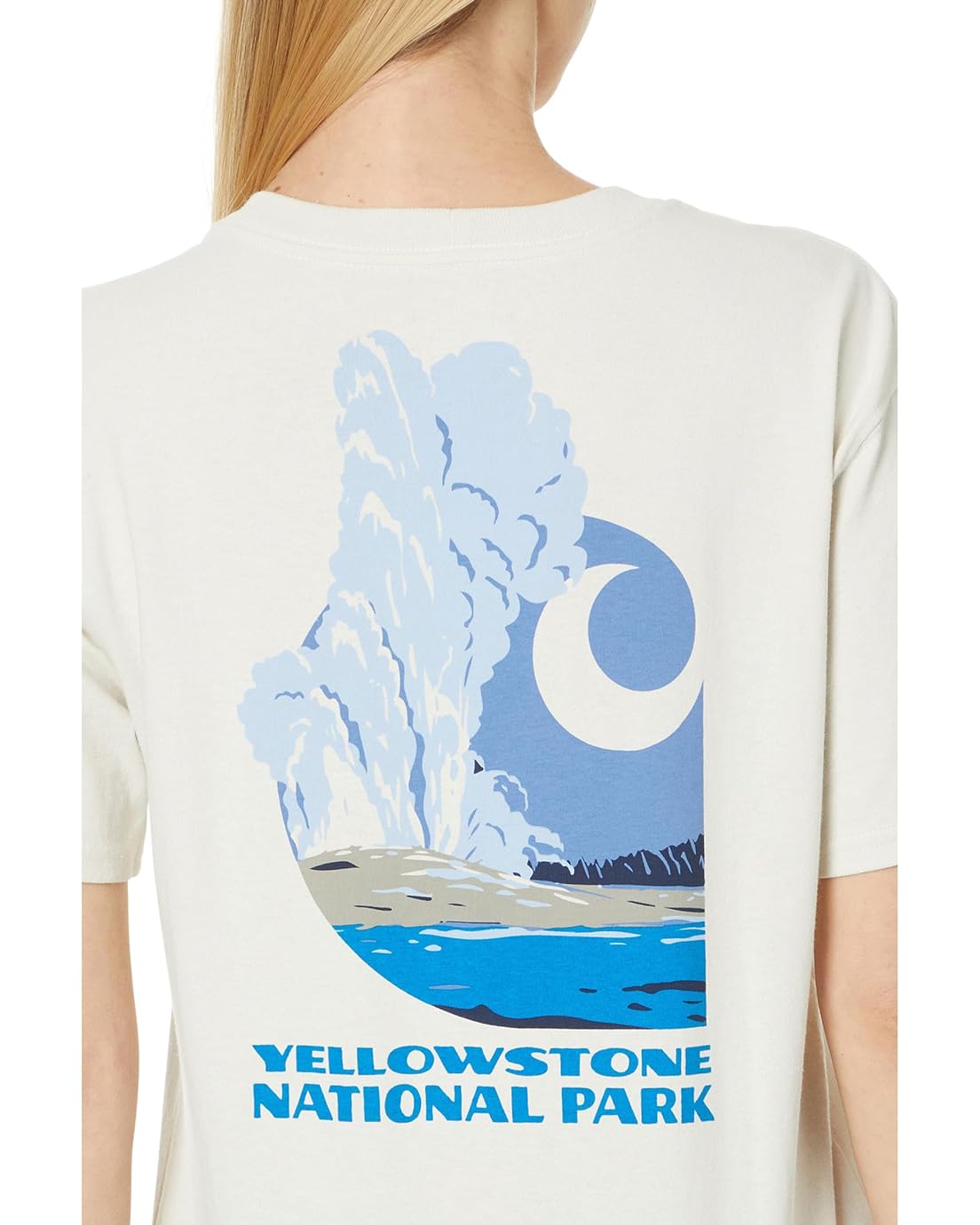 칼하트 Carhartt Loose Fit Heavyweight Short Sleeve Yellowstone National Park Graphic T-Shirt