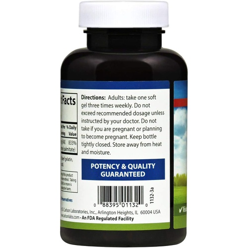  Carlson - Vitamin A, 25000 IU (7500 mcg RAE), Immune Support, Vision Health, Antioxidant, Vitamin A Supplements, 250 Softgels