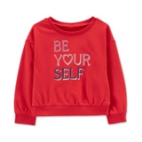 Toddler Girls Be Yourself Graphic Top