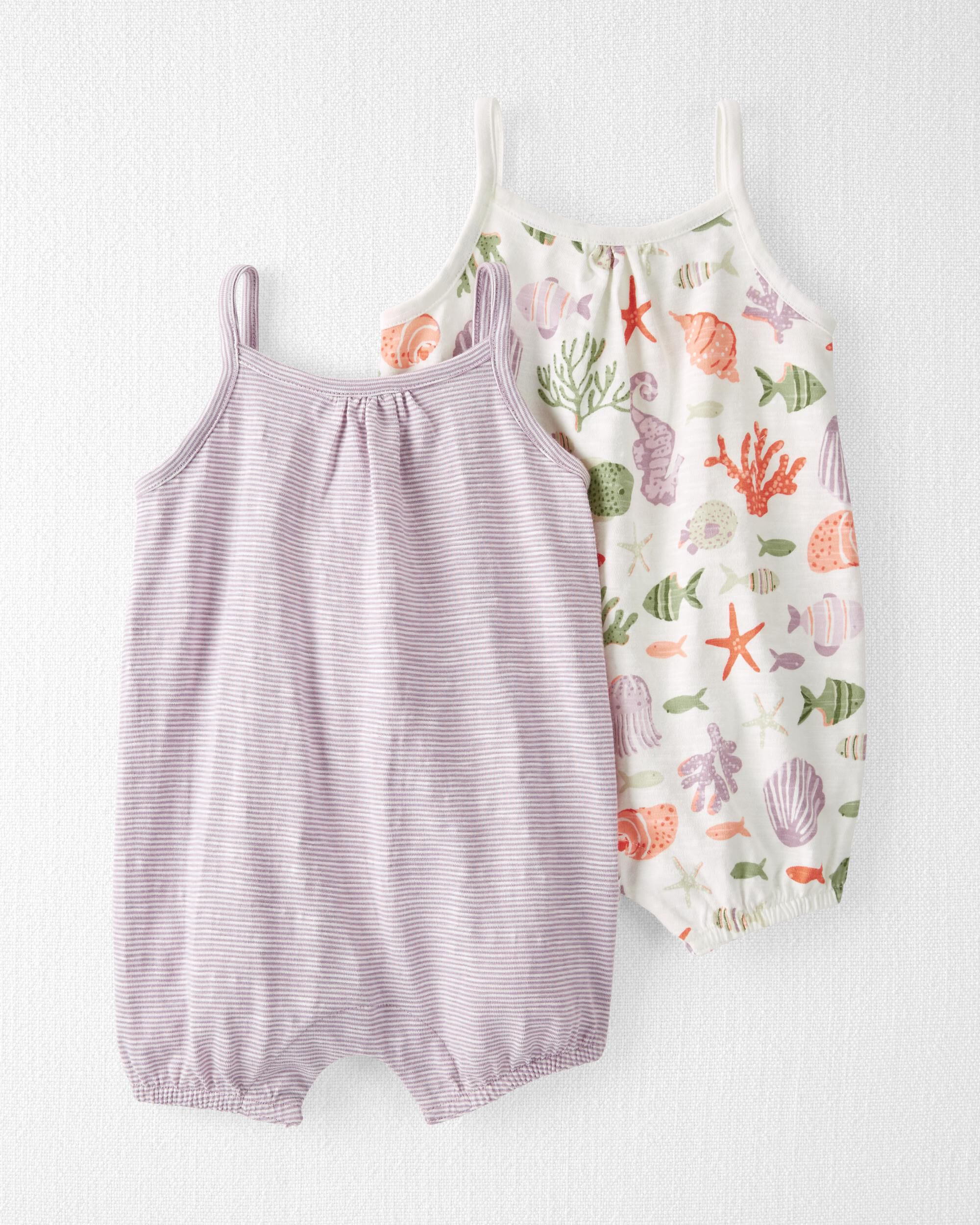 Carters 2-Pack Organic Cotton Rompers
