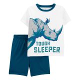Carters 2-Piece Rhino Loose Fit Poly PJs