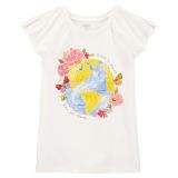 Carters Floral Earth Flutter Tee