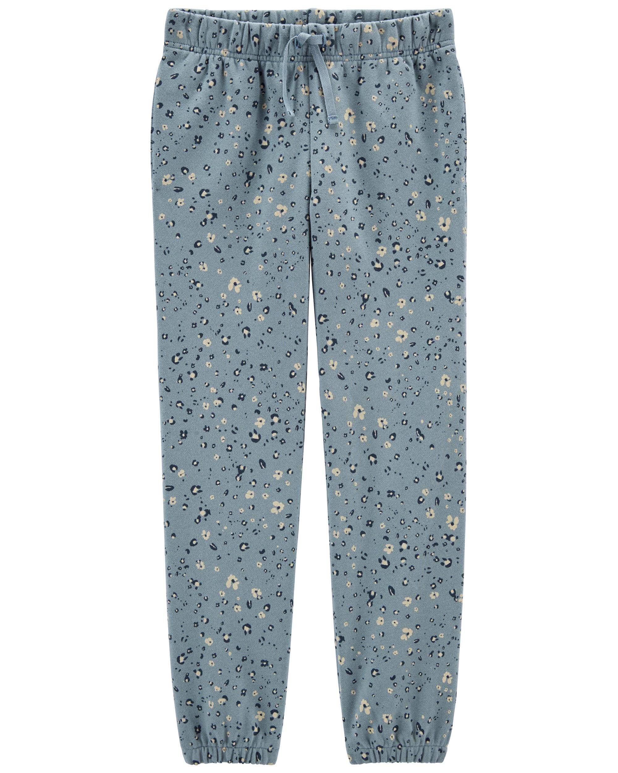 Carters Floral Pull-On Fleece Joggers