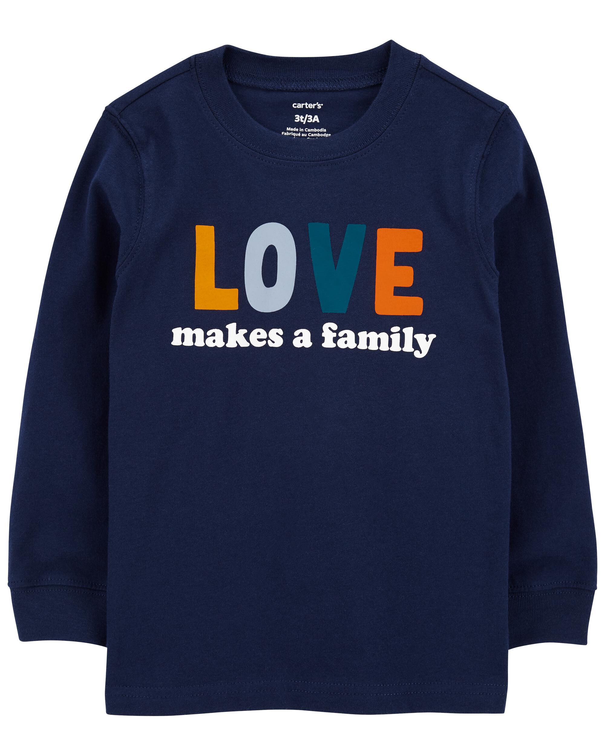 Carters Toddler Love Makes A Family Jersey Tee