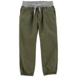 Carters Toddler Stretch Canvas Pull-On Joggers