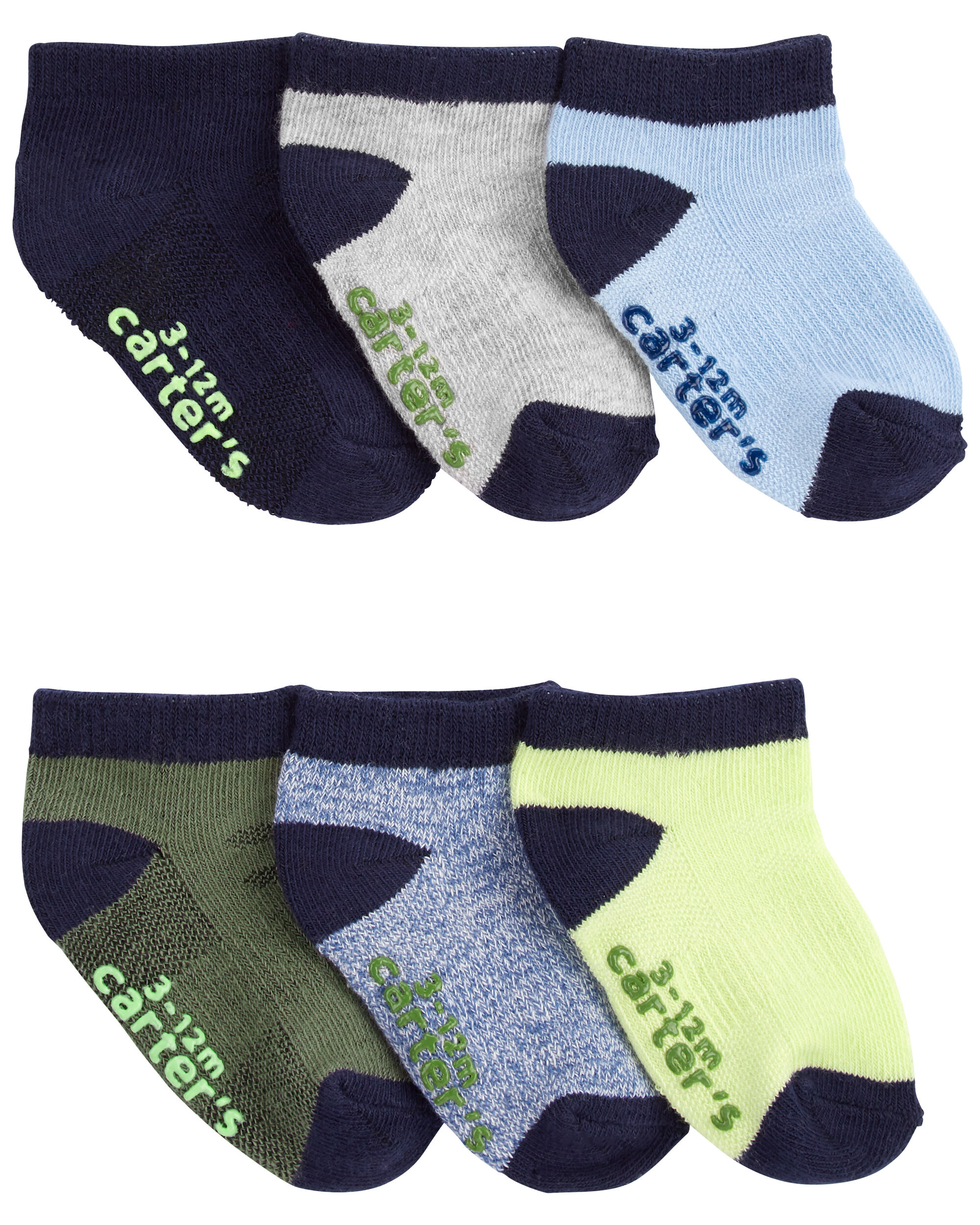 Carters Baby 6-Pack Athletic Socks