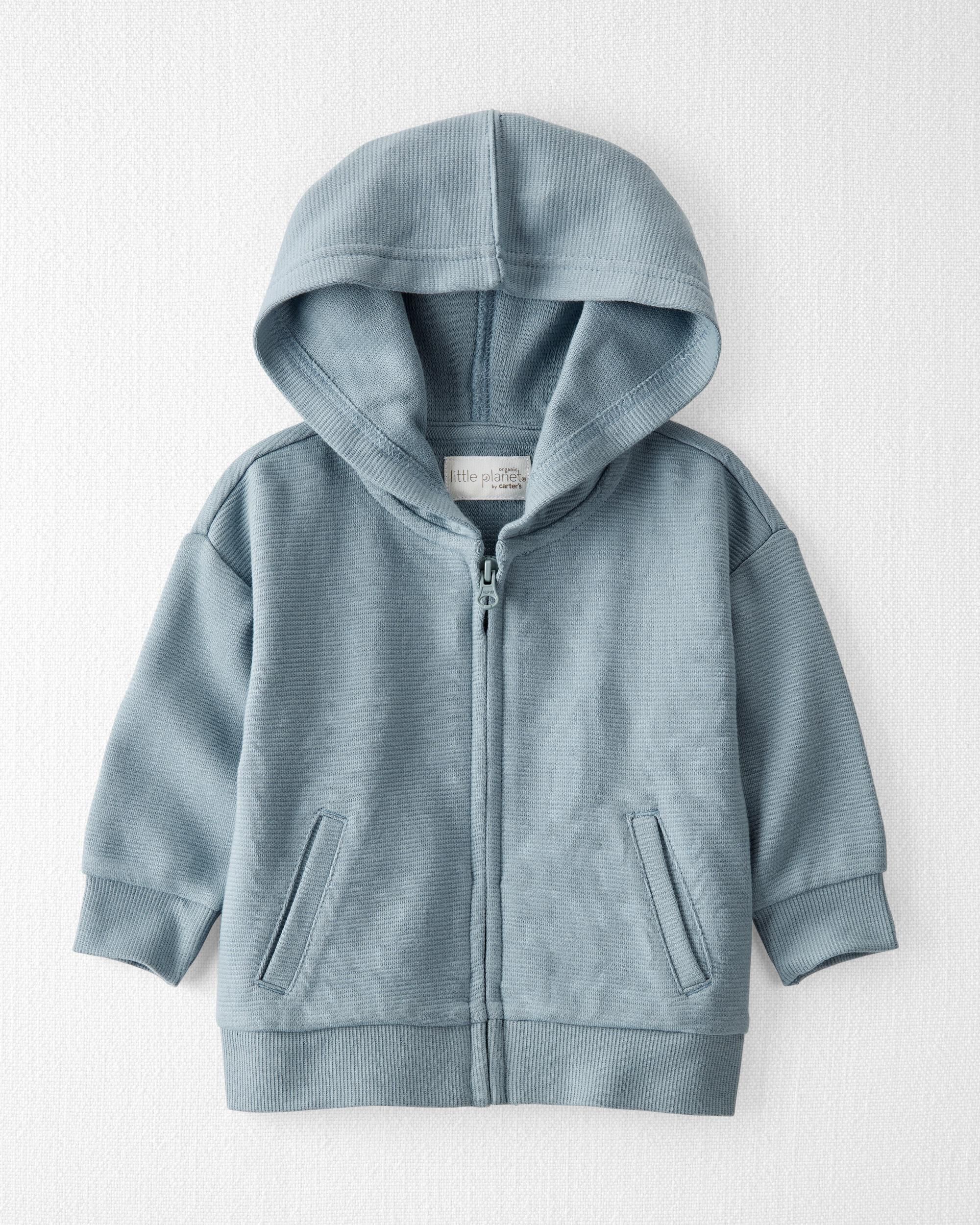 Carters Baby Organic Cotton Ribbed Hooded Jacket