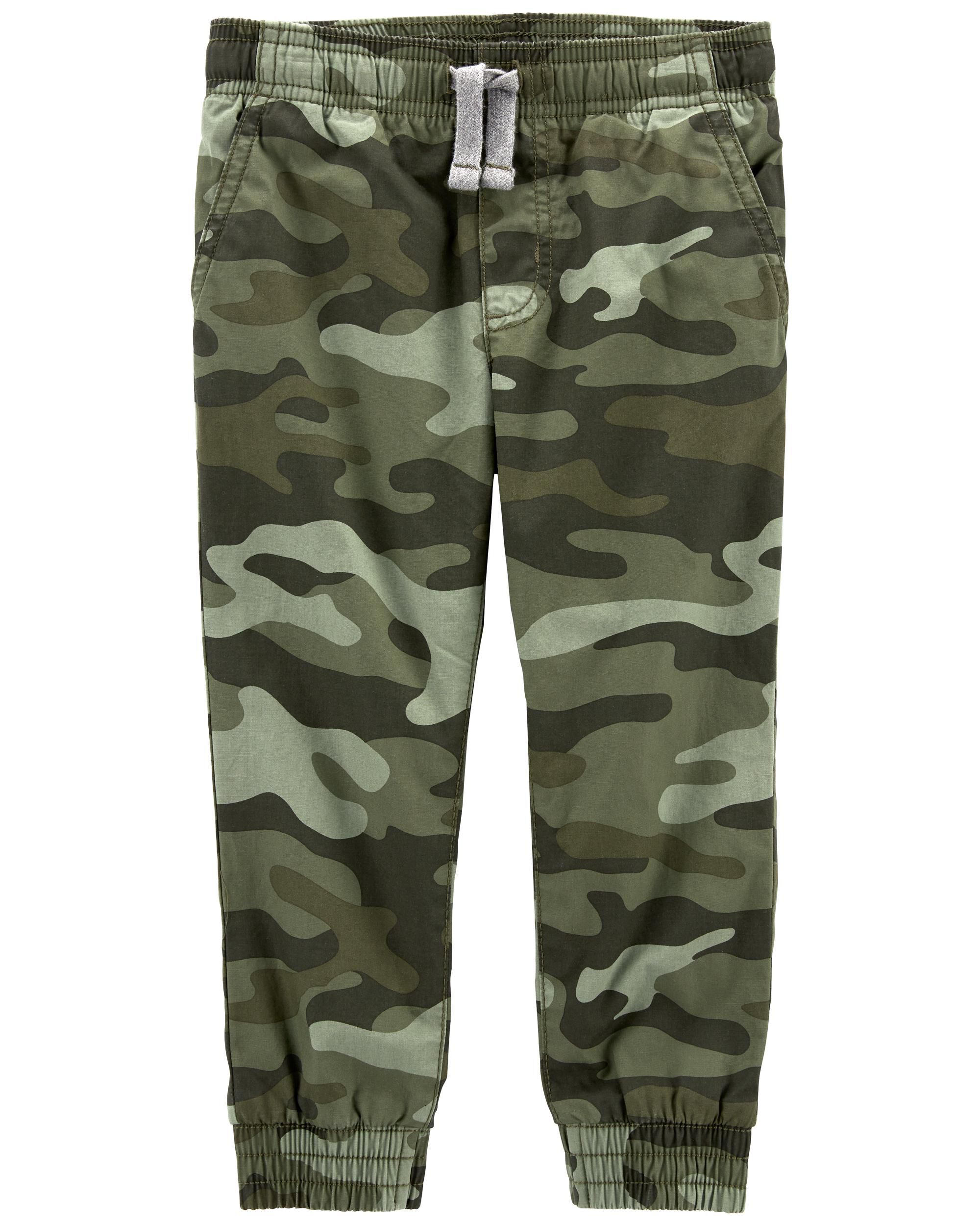 Carters Toddler Camo Pull-On Poplin Lined Pants
