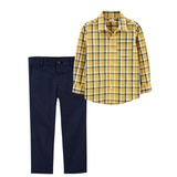 Carters 2-Piece Long-Sleeve Shirt & Chino Pant Set