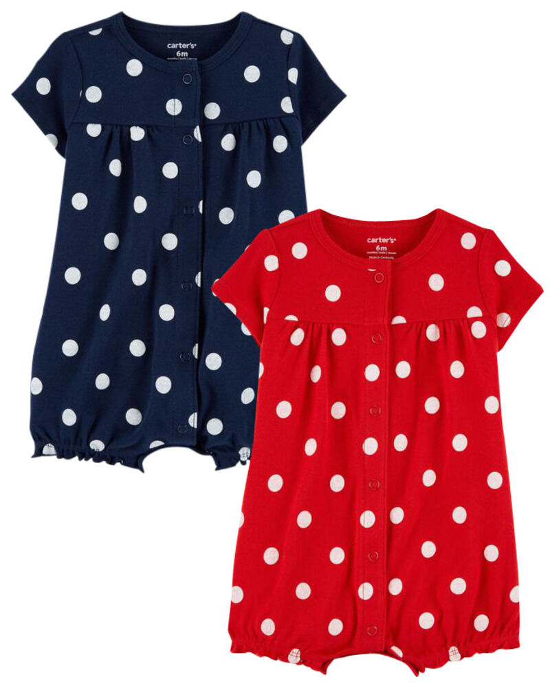 Carters 2-Pack Cotton Rompers