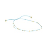 Chan Luu Nylon Cord Pull-Tie Bracelet with Crimped Beads