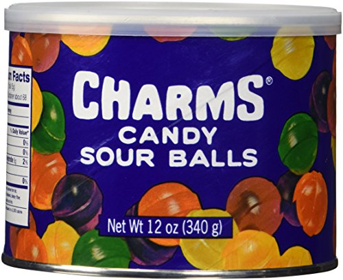 Charms Sour Balls Hard Candy Tin - 12 Oz Can