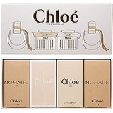 Chloe Chloe for women 4 pieces mini set (2 x 5ml nomade + 5ml chloe eau de toilette + 5ml chloe eau de parfum, 4 Count