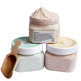 Clear and Fresh Ultra Exfoliating & Cleanse Body Scrub Gift Set, 3 Pack Natural Dead Sea Salt Body Scrub, Anti-aging & Whitening & Hydrating Body Scrub with Free Bonus Wooden Spoon
