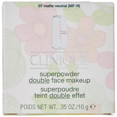  Clinique Superpowder Double Face Makeup for Dry Combination to Oily, No. 07 Matte Neutral (mf-n), 0.35 Ounce